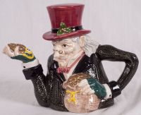 Fitz & Floyd Ebenezer Scrooge 2pc Teapot